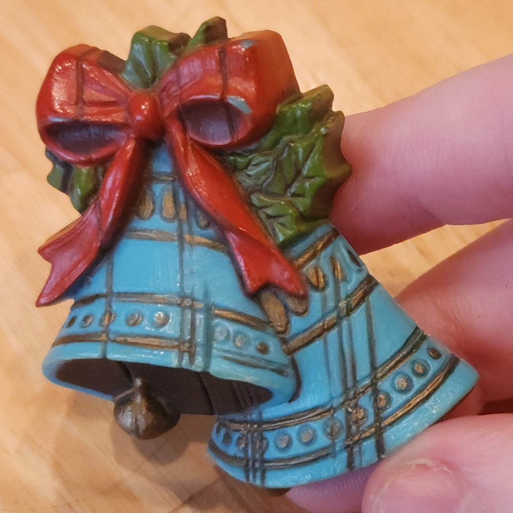 Vintage Hallmark Christmas Bell Brooch